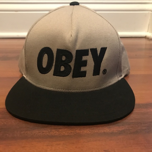 Obey Other - OBEY snapback hat gray black